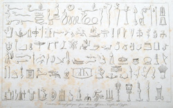 Caracteres hierophyphiques pris dans differens Temples d'Egypte